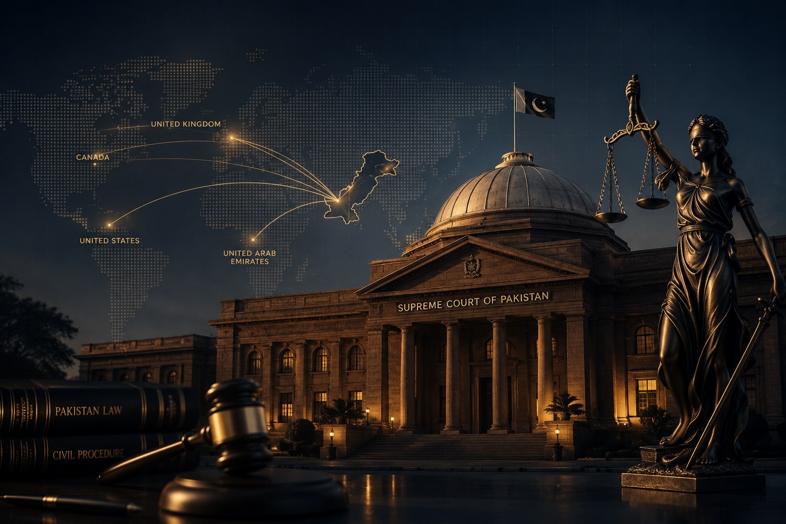 Pakistan court and international legal representation